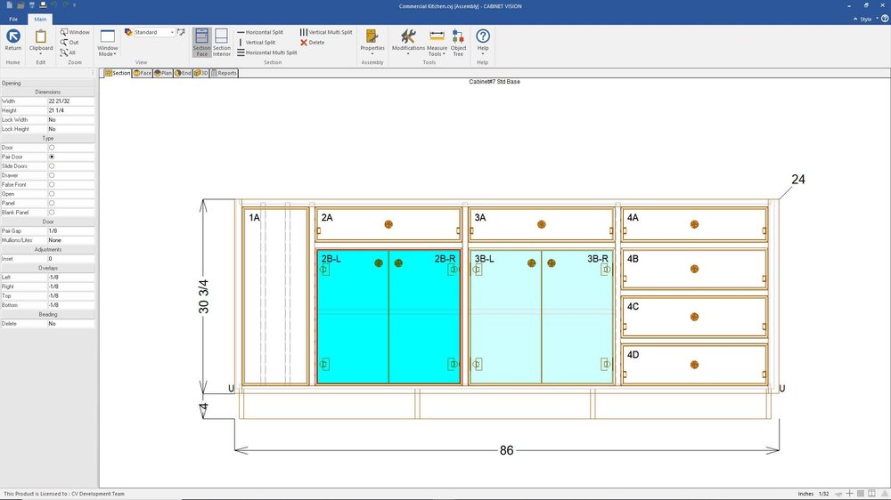 screenshot of Cabinet Vision